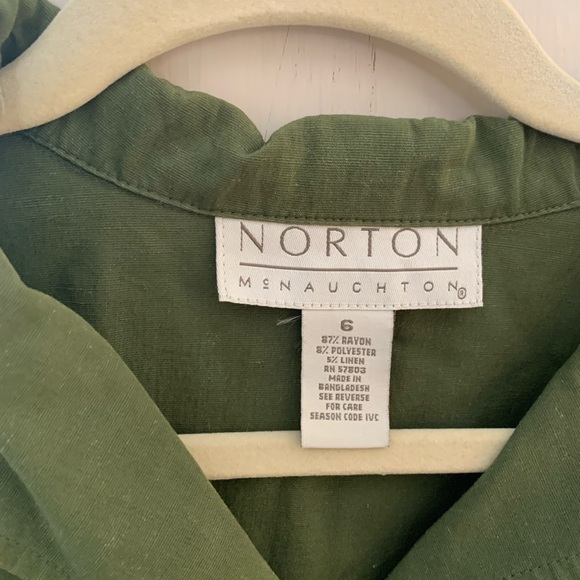 Retro Green Button-Up Shirt - Picture 4 of 4